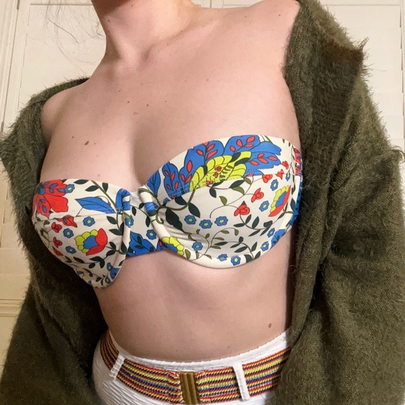 ella moss retro floral bikini top - Picture 3 of 7